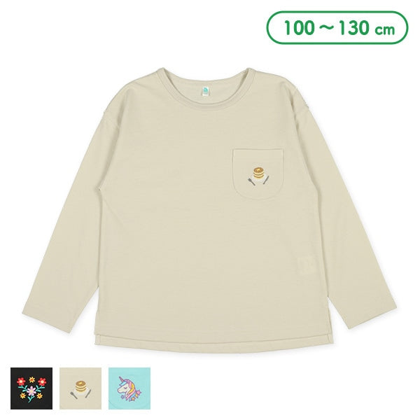 Pocket Embroidery T-Shirt (Winter, Spring, Autumn)