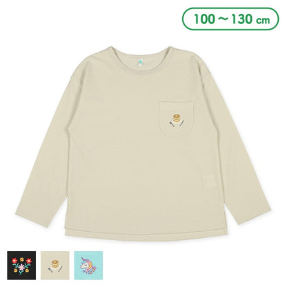 Pocket Embroidery T-Shirt (Winter, Spring, Autumn)