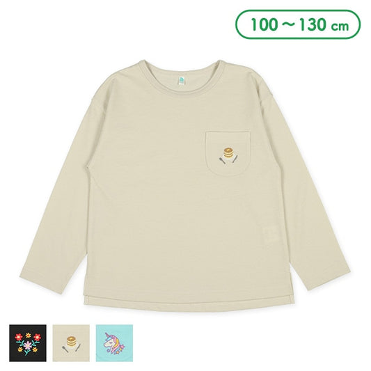 Pocket Embroidery T-Shirt (Winter, Spring, Autumn)