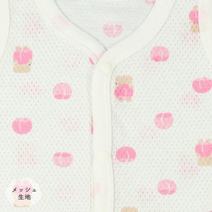 2Pieces Sleeveless Romper (Front Open)