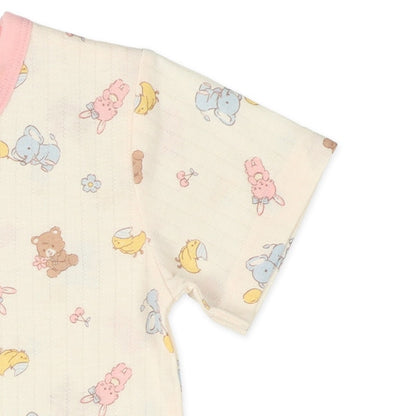 Animal Short Sleeve T-shirt and High Waist Pants Set