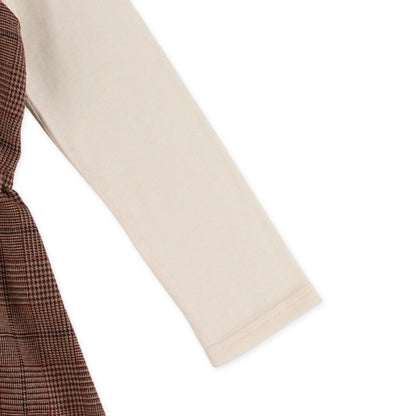 Checked Layered Style Dress (Winter, Spring, Autumn)