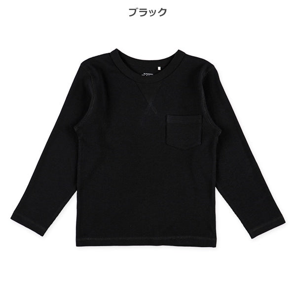 Solid Waffle long Sleeve Shirt  (Winter, Spring, Autumn)