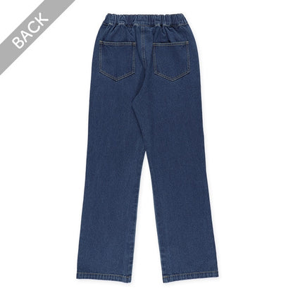 Denim Wide Pants (Winter, Spring, Autumn)