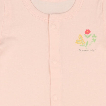 Short sleeve romper with front opening