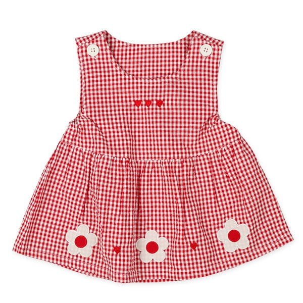 Checkered Floral Romper