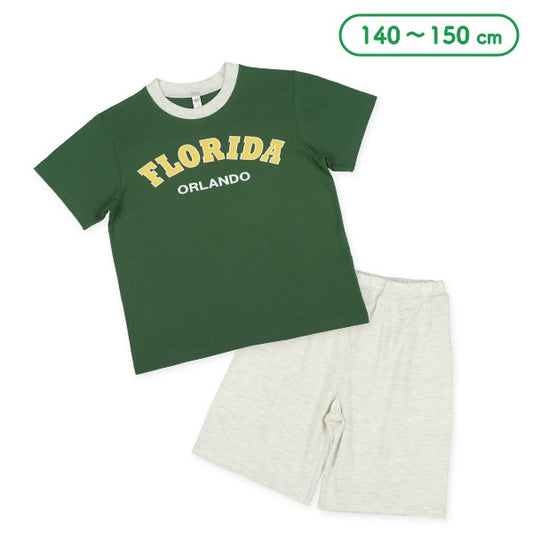 College Logo Pattern T-shirt and Pants Set