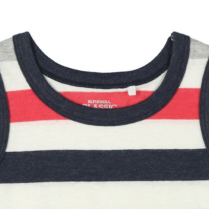 Stripe Sleeveless T-shirt