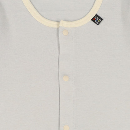 Long sleeve romper with front opening