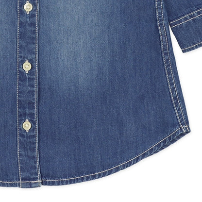 Denim Polo Shirt (Winter, Spring, Autumn)