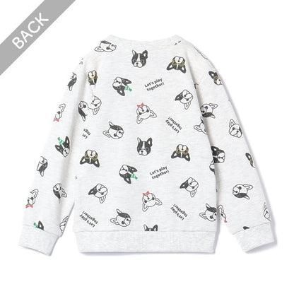 Bulldog Print Sweatshirt (Winter, Spring, Autumn)