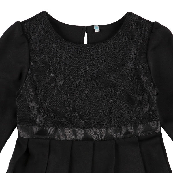 Plain Formal Pleated Dress (Winter, Spring, Autumn)