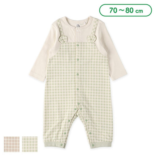 Checked Baby Overall Romper (Spring)