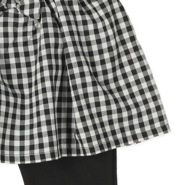 Check Skirt with Leggings (Spring)