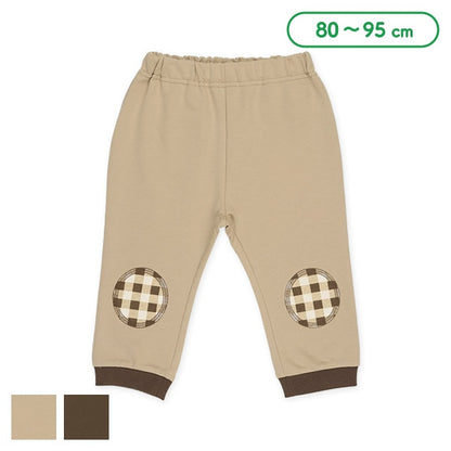 Checked Knee Patch Pants (Winter, Spring, Autumn)