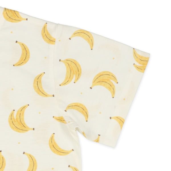 Banana Short Sleeve T-shirt and High Waist Pants Set