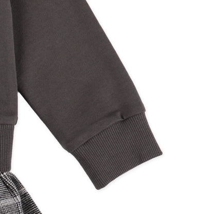 Sweatshirt and check skirt Set (Winter, Spring, Autumn)