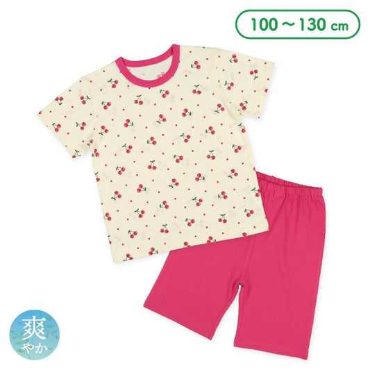 Cherry Short Sleeve T-shirt and Pants Set
