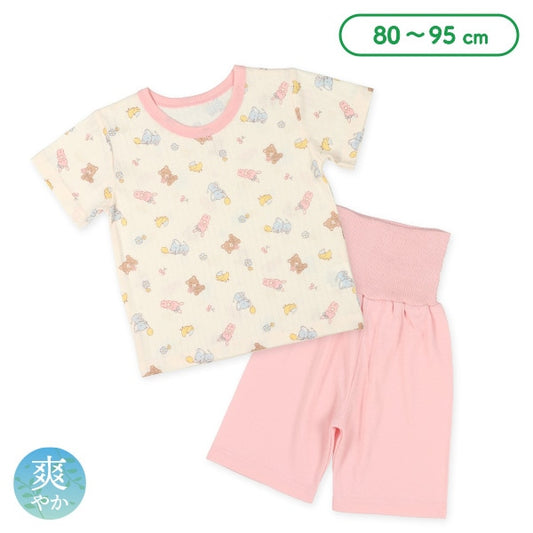Animal Short Sleeve T-shirt and High Waist Pants Set