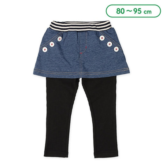 Denim Skirt with Leggings (Spring)