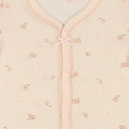 Short sleeve romper with front opening
