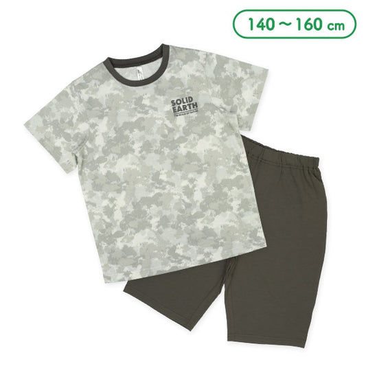 Pattern T-shirt and Pants Set