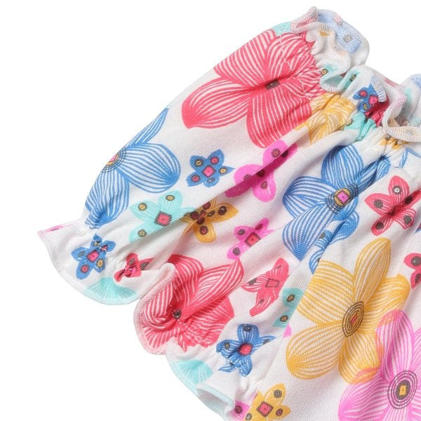 Floral Frill Short Sleeve T-shirt