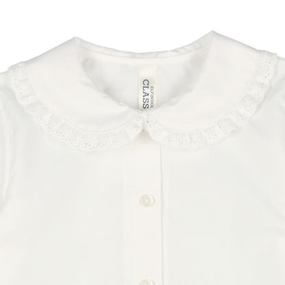 Woven Fabric Round Collar Blouse (Winter, Spring, Autumn)