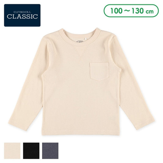 Solid Waffle long Sleeve Shirt  (Winter, Spring, Autumn)