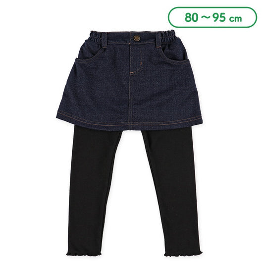 Denim Skirt with Leggings (Winter, Spring, Autumn)