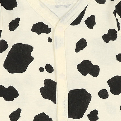 Long sleeve romper with front opening