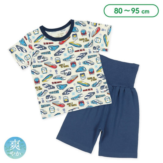 Bullet Train Short Sleeve T-shirt and High Waist Pants Set