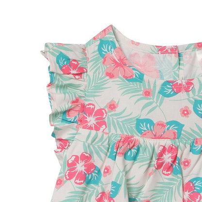 Floral Sleeveless Blouse and Shorts Set