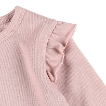 Shoulder and Hem Frills Sweatshirt (Winter, Spring, Autumn)