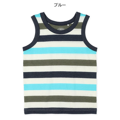 Stripe Sleeveless T-shirt