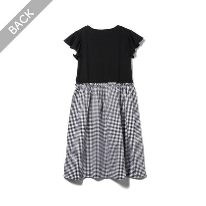 Checkered Knit Sleeveless One Piece