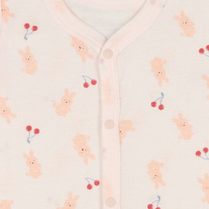 Short sleeve romper with front opening