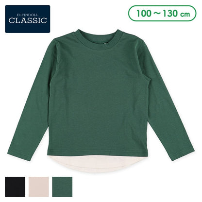 Hem Panel Long Sleeve Shirt (Winter, Spring, Autumn)
