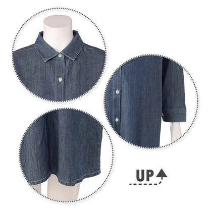 Relaxed-Fit Nursing Denim Pinafore (Winter, Spring, Autumn)