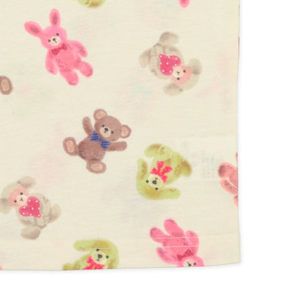Stuffed Toy Short Sleeve T-shirt and High Waist Pants Set