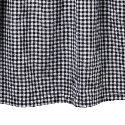 Checkered Knit Sleeveless One Piece