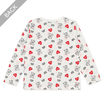 Heart and Bear Prints T-Shirt (Winter, Spring, Autumn)