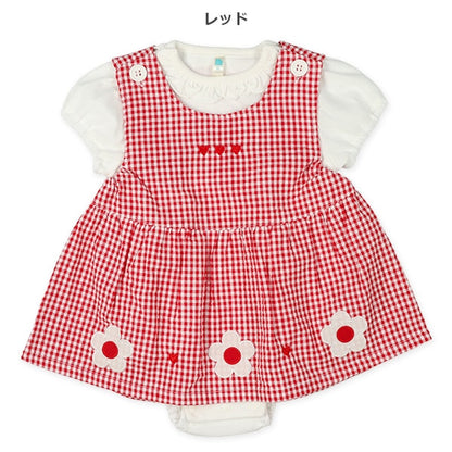 Checkered Floral Romper