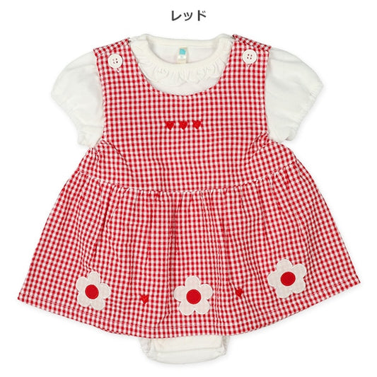 Checkered Floral Romper