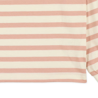 Striped Mock Neck T-shirt (Winter, Spring, Autumn)