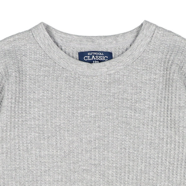 Plain Waffle Sweatshirt (Winter, Spring, Autumn)