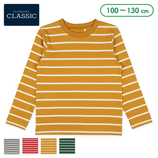 Horizontal Stripes Long Sleeve Shirt  (Winter, Spring, Autumn)