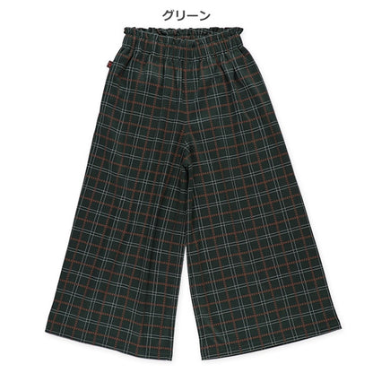 Check Wide Pants (Winter, Spring, Autumn)