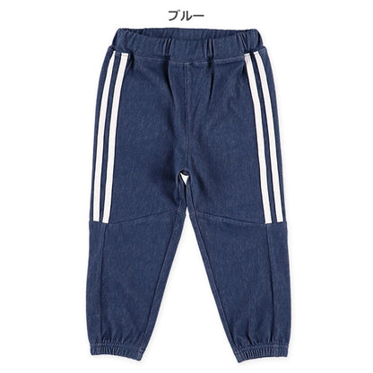 Side Stripe Denim Knit Pants (Winter, Spring, Autumn)