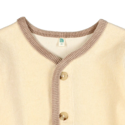 Corduroy Knit Cardigan (Winter, Spring, Autumn)